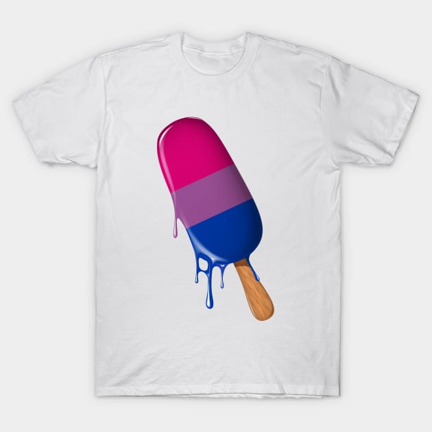 Bisexual Shirt Bisexual Flag Ice Cream LGBTQ Bisexual Pride T-Shirt by Happy Lime